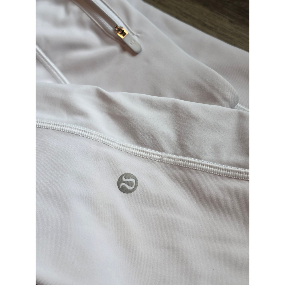 Lululemon Speed Up Tight 28" Medium Rise White Running Leggings Size 4 Luxtreme